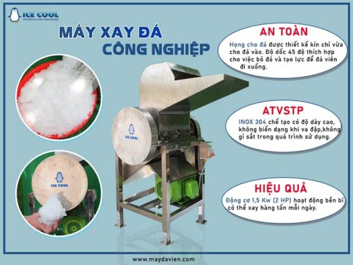 Đặc điểm nổi bật máy xay đá viên công nghiệp