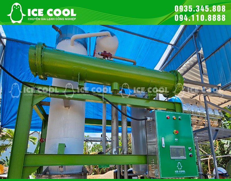 Máy làm đá viên ICE COOL với hệ thống điều khiển hiện đại