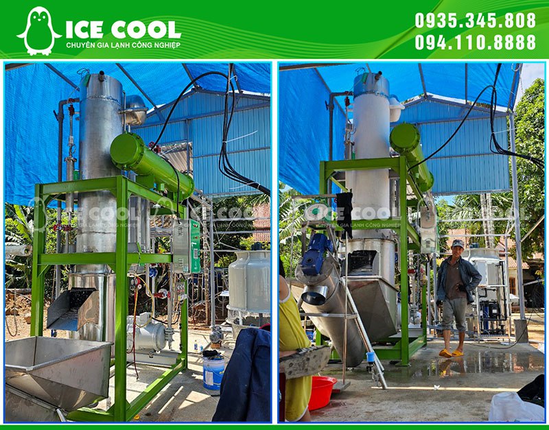 Máy đá viên ICE COOL chất lượng cao sản xuất đá viên đạt tiêu chuẩn